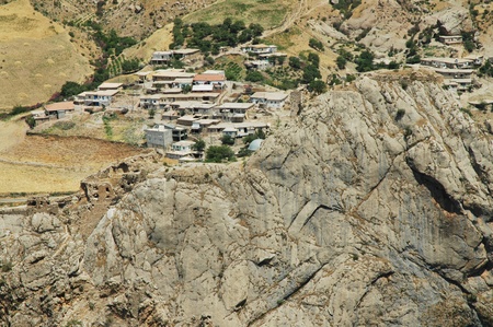 Rocky desert landscape in Northern Kurdistan, East Turkeyの写真素材