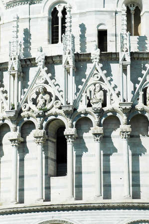 Details of Miracoli square monuments. Pisa, Italy の写真素材