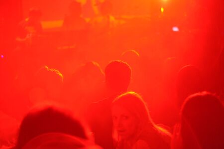 CLUJ NAPOCA, ROMANIA  MAY 10: Unidentified fans at a Narcotango live concert in Diesel Club Cluj, Romania, MAY 10, 2012 in Cluj-Napoca, Romania のeditorial素材