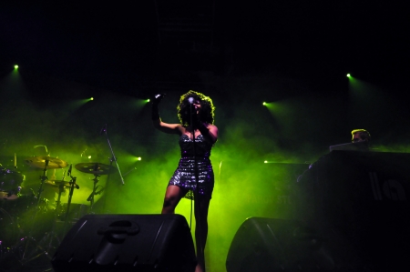 La Rochelle Band performs live on the stage at Sportのeditorial素材