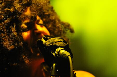 La Rochelle Band performs live on the stage at Sport's Hall. Event organized by Transylvania International Art and Music Festival, on October 5, 2012 in Cluj, Romaniaのeditorial素材