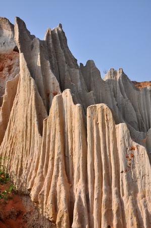 Rock pinnacles at the Fairy stream, Mui Ne, Vietnam の写真素材