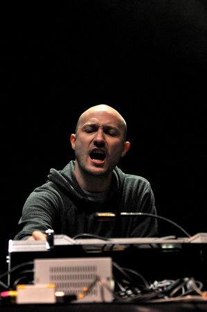 CLUJ-NAPOCA - JULY 18  DJ Paul Kalkbrenner from Berlin, Germany performs live on the stage at the...