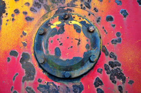 Abstract background of rusty iron wall 