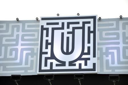 CLUJ NAPOCA, ROMANIA  AUGUST 2, 2015: The official logo of the Untold Festival in the Main stage. The festival is the biggest music festival in Romania with more than 240.000 sold ticketsのeditorial素材