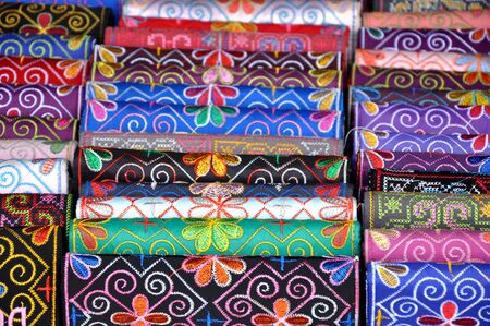 Pattern of Vietnamese silk scarfの写真素材