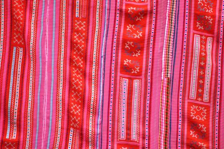 Pattern of pink silk scarf