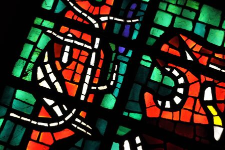 Stained glass detailの写真素材