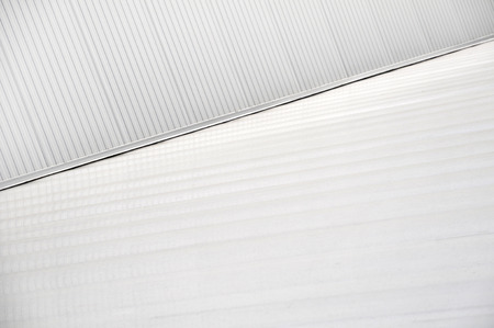Sheet metal, corrugated wall buildingの写真素材