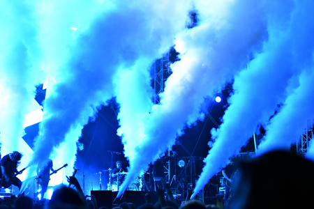 BONTIDA, ROMANIA - JULY 17, 2016: British metalcore band Bring me to Horizon performing live on the stage at Electric Castle festivalのeditorial素材