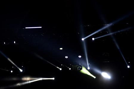 Stage lights at a live concert