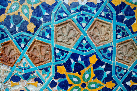 Islamic ceramic mosaic pattern