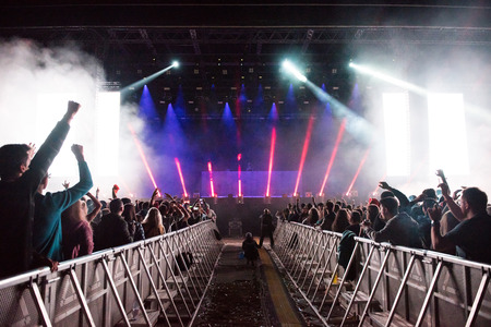 BONTIDA, ROMANIA - JULY 14, 2017: NERO performs a live EDM concert in the Main Stage of Electric Castle festivalのeditorial素材