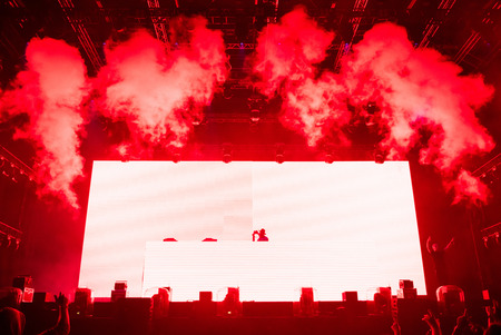 BONTIDA, ROMANIA - JULY 14, 2017: NERO performs a live EDM concert in the Main Stage of Electric Castle festivalのeditorial素材