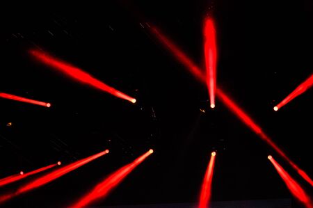 Stage lights during a rock concert. Entertainment industryの写真素材