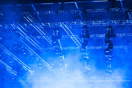 Stage lights during a rock concert. Entertainment industryの写真素材