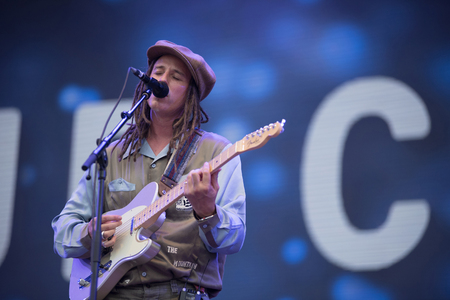 BONTIDA, ROMANIA - JULY 19, 2018: English singer JP Cooper performing a live show at Electric Castle festivalのeditorial素材