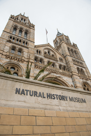 LONDON, UK - MARCH 22, 2019: The Natural History Museum in London exhibits a vast range of specimens from various segments of nature historyのeditorial素材