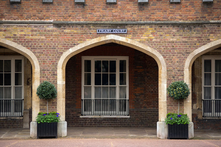LONDON, UK - MARCH 22, 2019: Friary Court in Pall Mall is a part of St James's Palace and it is used after the death of a reigning monarchのeditorial素材