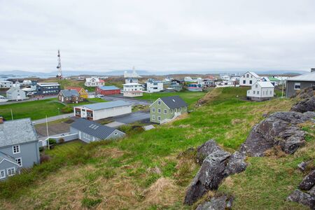 STYKKISHOLMUR, ICELAND - MAY 19, 2019:  Stykkisholmur is a harbor town situated in the western part...