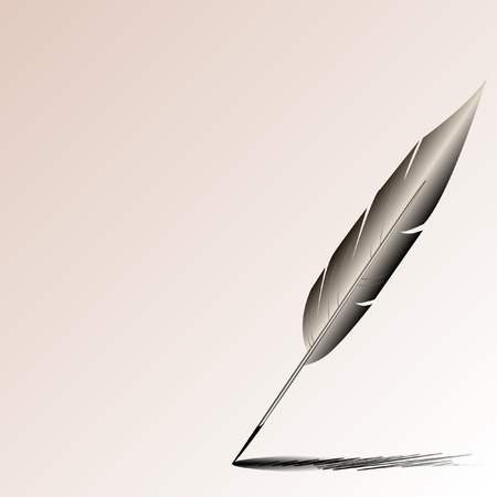 of the pen of the writerのイラスト素材