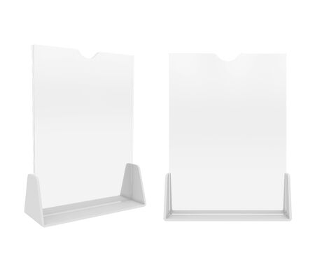 Holder Isolated on White Background, 3D rendering. Illustrationの写真素材