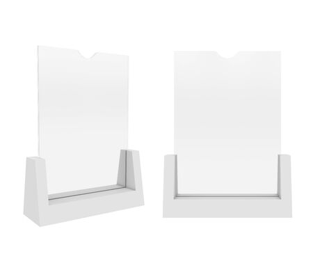Holder Isolated on White Background, 3D rendering. Illustrationの写真素材