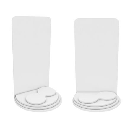 Holder Isolated on White Background, 3D rendering. Illustrationの写真素材