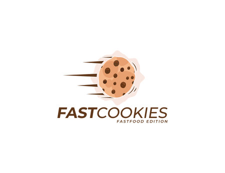 Cookies cake illustration logo designのイラスト素材