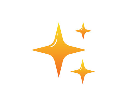Shine sparkle effect icon illustrationのイラスト素材