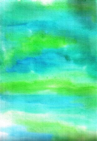 Blue and green watercolor backgroundの写真素材