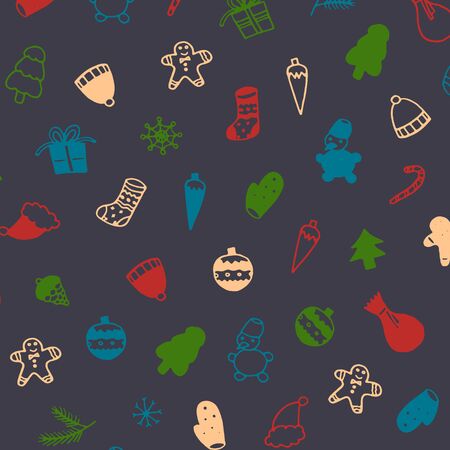 Happy New Year and Merry Xmas background. Design for winter holidays. Winter holidays texture.の写真素材