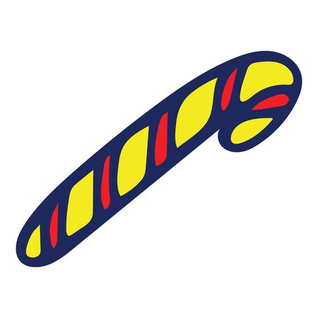 Colorful Isolated Doodle Sketch Vector Illustration. Hand-Drawn Candy For Print, T-Shirt, Card, Game, Kid, Design. Illustration For Holiday, Birthday, Wedding On White Background.のイラスト素材