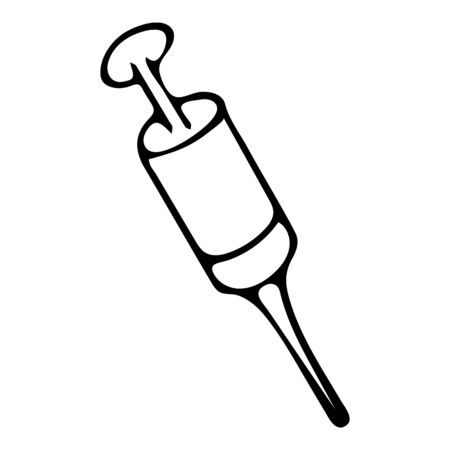 Medical Syringe Icon. Universal Interface Element.のイラスト素材