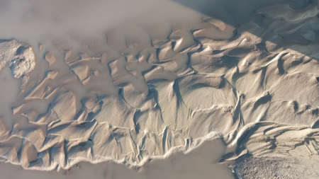 Blurry image of sand pattern. Abstract nature background.の写真素材