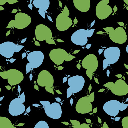 Scattered Butterfly Silhouette Seamless Repeat Pattern Background.の写真素材