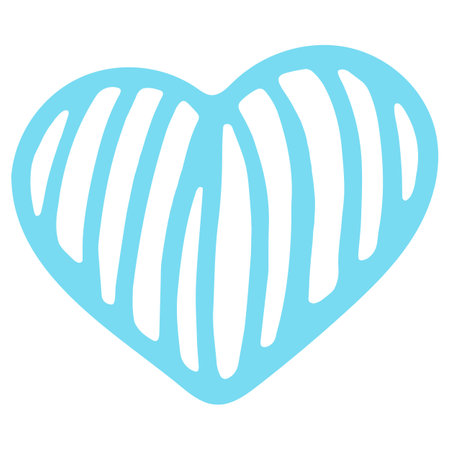 Pastel Heart Shape. Love Illustration. Hand Drawn Design for Valentines day Card. Web Icon, Symbol, Sign. Romantic Wedding Invitation. Art Sketch. Color Pastel Graphic Drawing Isolated on White.の写真素材