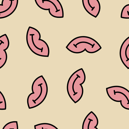 Print of Pink Lips Seamless Pattern.の写真素材