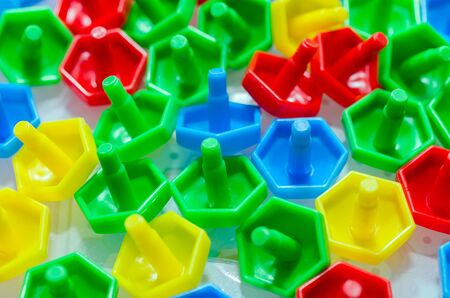 Sewing buttons background. Colorful textureの写真素材