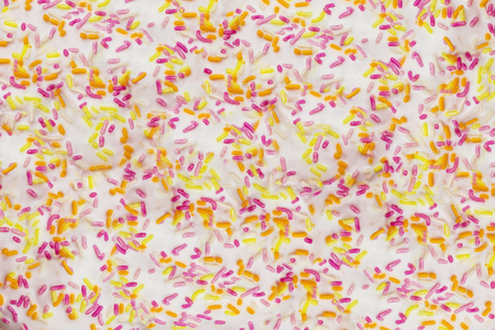 Donuts glaze pattern, donut background, texture. Template for design.の写真素材