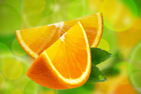 Orange fruit sliceの写真素材
