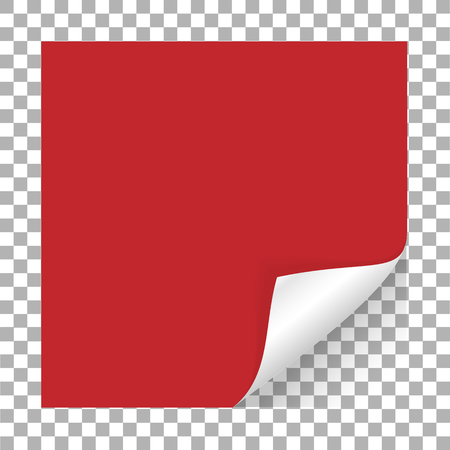 Page curl corner on blank sheet of paper. The rolled angle of the magazine. Vector illustrationのイラスト素材