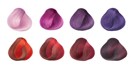 Hair Colors Set. Tints. Isolated on a white backgroundの写真素材