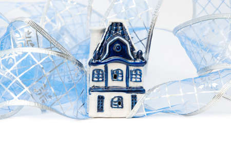 Christmas decoration against beautiful background. Useful as a christmas cardの写真素材