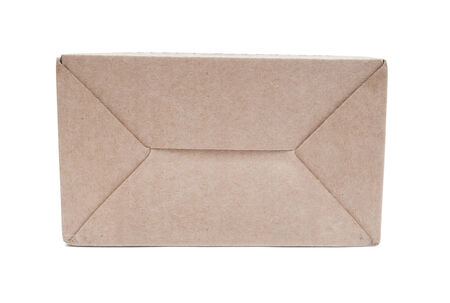 Cardboard box isolated on a white background