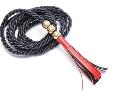 leather luxury tassels isolated on white