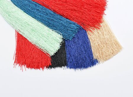 Multi Colored decorative brush for curtains. Abstract background