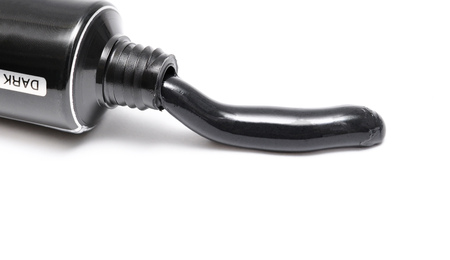 tube of toothpaste isolated on a white backgroundの写真素材