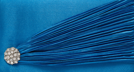 Jewelry brooch  with satin background.の写真素材