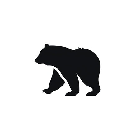 Bear icon isolated on white background for your web and mobile app designの素材